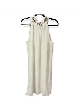 VERA MODA Snow White Taylor Halterneck Beaded Mini Dress M